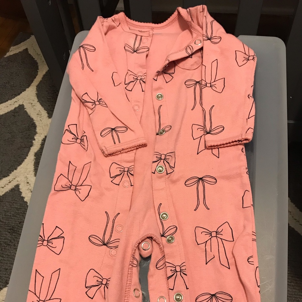 Pink onesie or gown 6 months